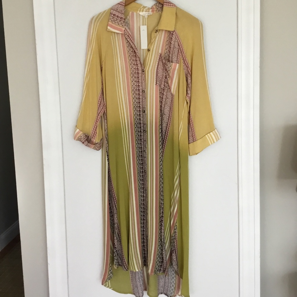 Dip-dyed, Yellow Print dress by Mystree